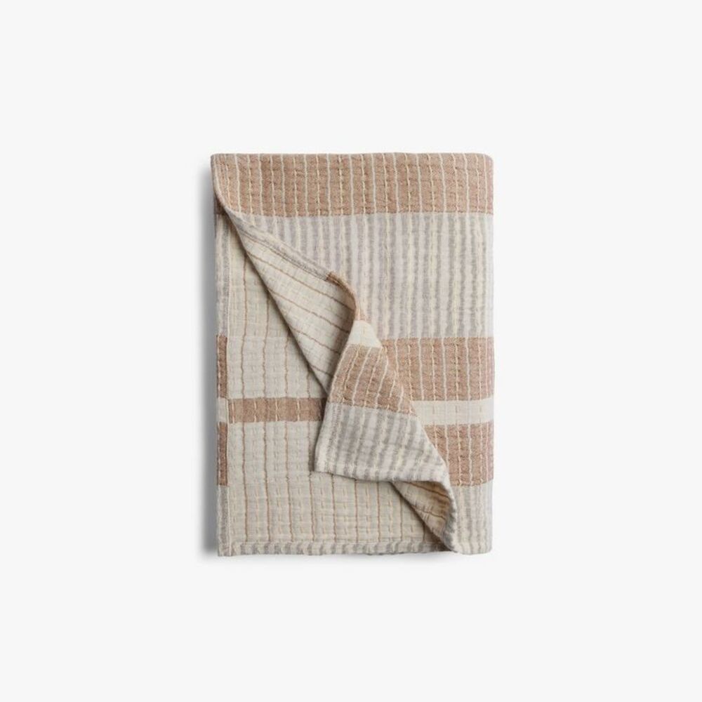 Beachcomber Stripe Throw Parchment & Pecan - Parachute for Target - Picture 3 of 4